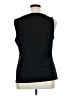 Ann Taylor Factory Polka Dots Black Sleeveless Blouse Size XL - photo 2