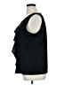 Ann Taylor Factory Polka Dots Black Sleeveless Blouse Size XL - photo 5
