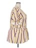 Lane Bryant Stripes Yellow Short Sleeve Blouse Size 22 - photo 4