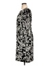 Talbots 100% Polyester Paisley Black Casual Dress Size 14 - photo 5