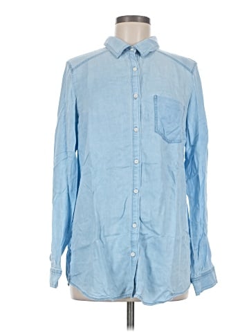 Rubbish Long Sleeve Button-Down Shirt (view 1)