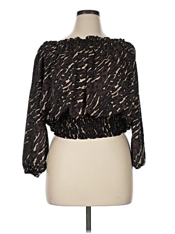 MICHAEL Michael Kors Long Sleeve Blouse (view 1)