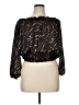 MICHAEL Michael Kors 100% Polyester Black Long Sleeve Blouse Size L - photo 1