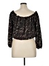 MICHAEL Michael Kors 100% Polyester Black Long Sleeve Blouse Size L - photo 2