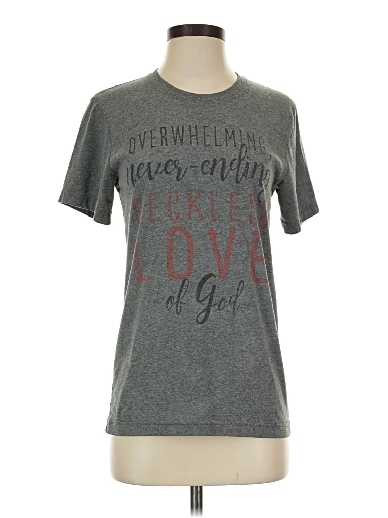 Pre-owned Bella+canvas Short Sleeve T-shirt In Gray