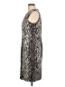 St. John Animal Print Silver Cocktail Dress Size 10 - photo 5