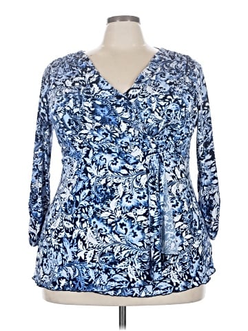 One West 3/4 Sleeve Blouse (view 1)