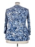 One West Blue 3/4 Sleeve Blouse Size 3X - photo 2