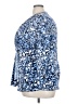 One West Blue 3/4 Sleeve Blouse Size 3X - photo 5