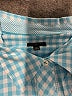 Talbots 100% Cotton Checkered-gingham Blue Long Sleeve Button-Down Shirt Size 3X - photo 7