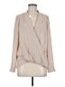 Trouve 100% Polyester Tan Long Sleeve Blouse Size M - photo 1