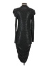 BCBGeneration Metallic Black Cocktail Dress Size S - photo 2