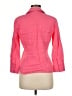 Theory Pink 3/4 Sleeve Button-Down Shirt Size M - photo 2