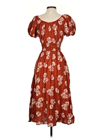 Madewell Linen-Blend Sophia Midi Dress (view 2)