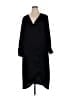 DKNY 100% Polyester Solid Black Casual Dress Size 20 - photo 1