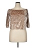 Hollister Metallic Silver 3/4 Sleeve Top Size L - photo 1