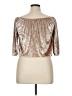 Hollister Metallic Silver 3/4 Sleeve Top Size L - photo 2