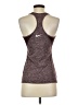 Nike 100% Polyester Brown Active Tank Size S - photo 2