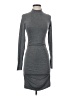 Express Solid Gray Casual Dress Size XS - photo 1