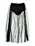 Shein 100% Polyester Stars Silver Black Formal Skirt Size 6 - photo 2