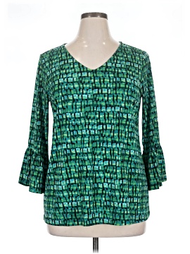 Susan Graver 3/4 Sleeve Blouse