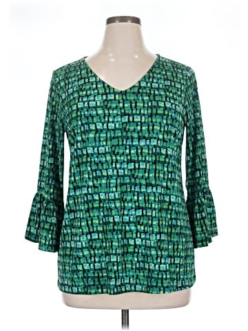 Susan Graver 3/4 Sleeve Blouse (view 1)