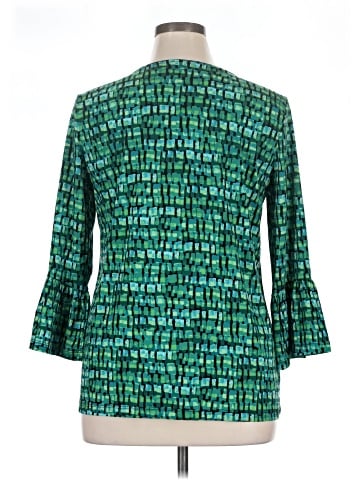 Susan Graver 3/4 Sleeve Blouse (view 2)