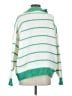 Le Lis 100% Polyester Stripes Green Pullover Sweater Size S - photo 2