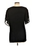 Cherish Black Short Sleeve Top Size L - photo 2
