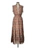 Max Studio 100% Polyester Paisley Brown Casual Dress Size L - photo 1