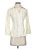 Cache Ivory 3/4 Sleeve Button-Down Shirt Size S - photo 1