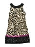 Justice Animal Print Black Dress Size 8 - photo 2
