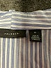 Halogen Stripes Blue 3/4 Sleeve Button-Down Shirt Size M - photo 4
