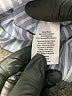 Halogen Stripes Blue 3/4 Sleeve Button-Down Shirt Size M - photo 5