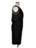 MSK Solid Black Cocktail Dress Size XL - photo 4