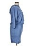 Culture Code Solid Blue Casual Dress Size XL - photo 4