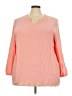 Blair 100% Rayon Pink 3/4 Sleeve Blouse Size 3X - photo 1