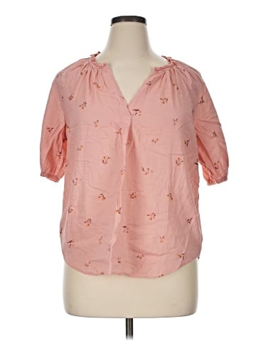 a.n.a. A New Approach Short Sleeve Blouse (view 1)