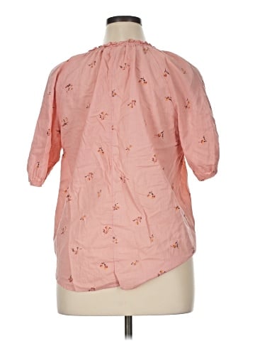 a.n.a. A New Approach Short Sleeve Blouse (view 2)
