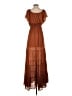 Forever 21 100% Polyester Brown Casual Dress Size S - photo 2