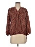 Laundry by Shelli Segal 100% Polyester Brown Long Sleeve Polo Size S - photo 1