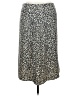 DKNY 100% Polyester Animal Print Gold Casual Skirt Size 14 - photo 1