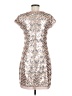 Vince Camuto 100% Polyester Metallic Silver Cocktail Dress Size 6 - photo 2