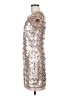 Vince Camuto 100% Polyester Metallic Silver Cocktail Dress Size 6 - photo 5