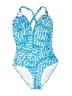 Old Navy Print Blue One Piece Swimsuit Size S - photo 1