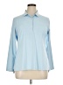 PETER MILLAR Blue Long Sleeve Blouse Size XL - photo 1