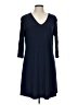 Last Tango Solid Blue Casual Dress Size L - photo 1