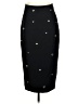 Milly 100% Polyester Hearts Black Formal Skirt Size 4 - photo 1