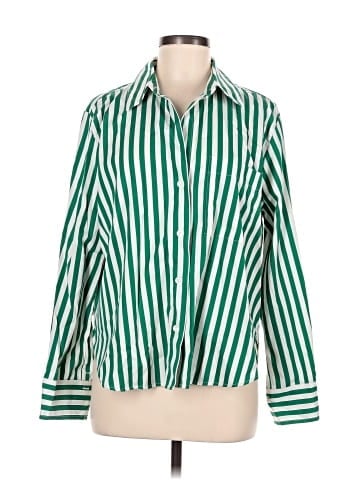 Madewell Poplin Easy Y-Neck Button-Up Shirt (view 1)