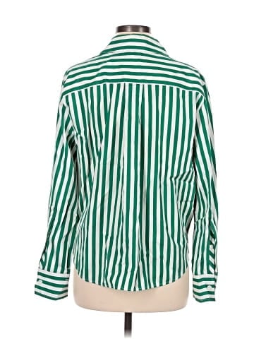 Madewell Poplin Easy Y-Neck Button-Up Shirt (view 2)